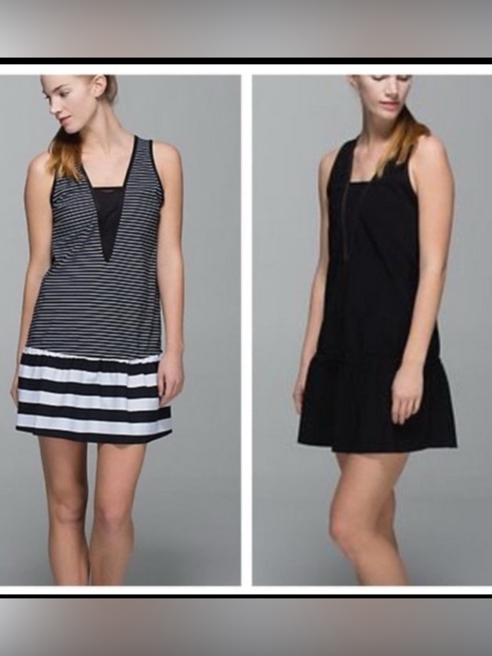 Lululemon Both Ways Dress in Parallel Stripe/ Black (8)